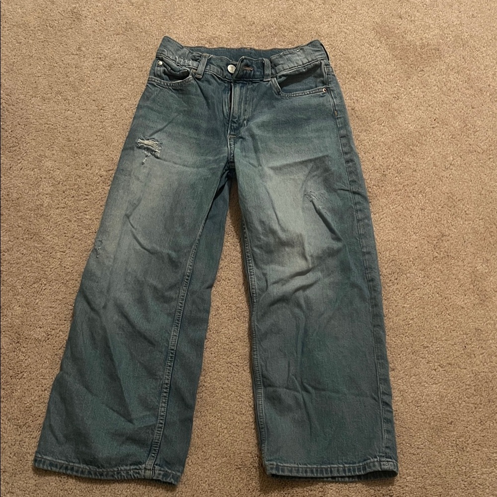 H&M girls barrel jeans